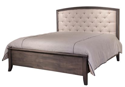 34123 cortland ashvile arch bed w upholstered tufted headboard